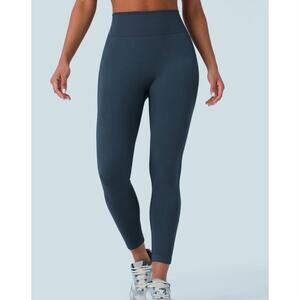 Sz Med HALARA Navy OneForm Seamless Flow High Waist Booty Scrunch Yoga Leggings